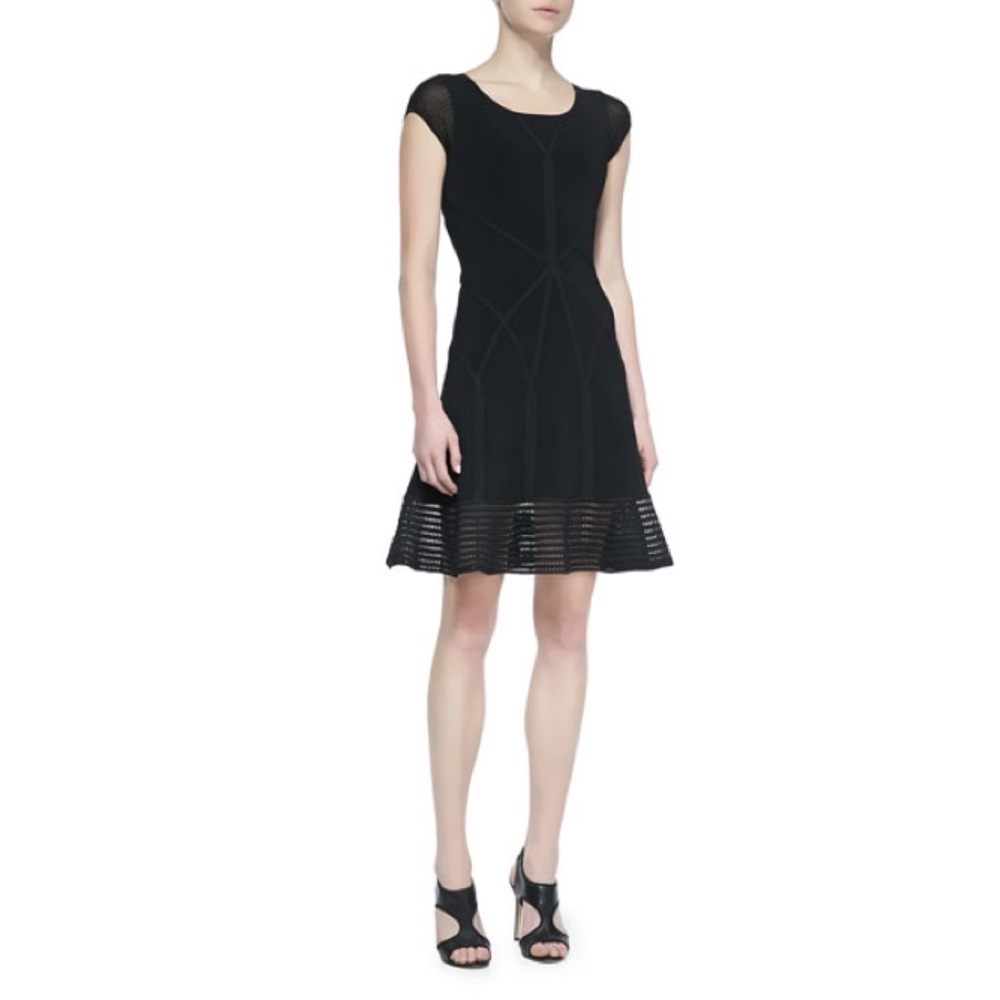 Diane von Furstenberg Black St. Petersburg Fit-&-Flare Dress